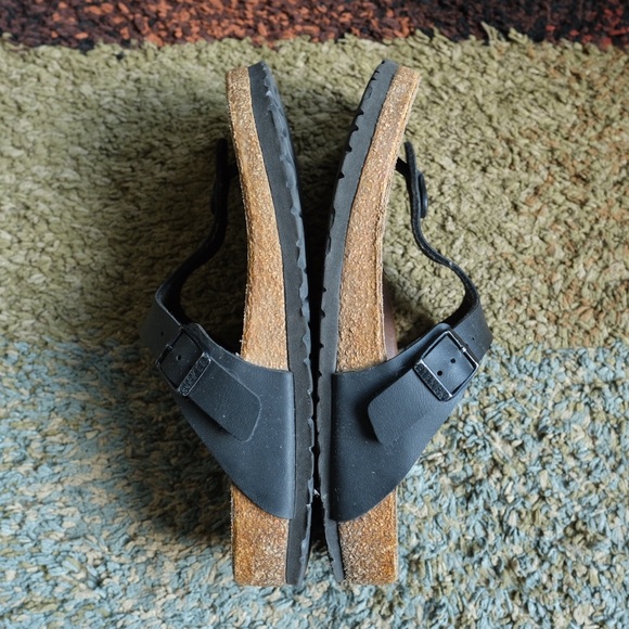 Birkenstock Gizeh Birko-Flor Black Thong Sandals Size 40 L9/M7 Boho Classic - Picture 5 of 9